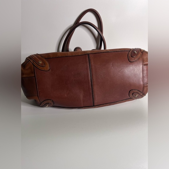 Cole Haan Paige F06 Cognac Brown Leather Boho Bag. So Soft! - Picture 6 of 6